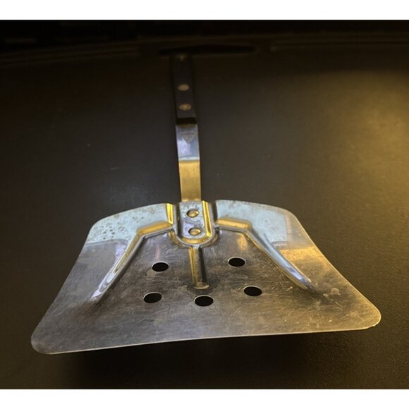 HOUSEHOLD Stainless Steel USA Spatula Turner Flipper 10" Wood Handle - Picture 15 of 16